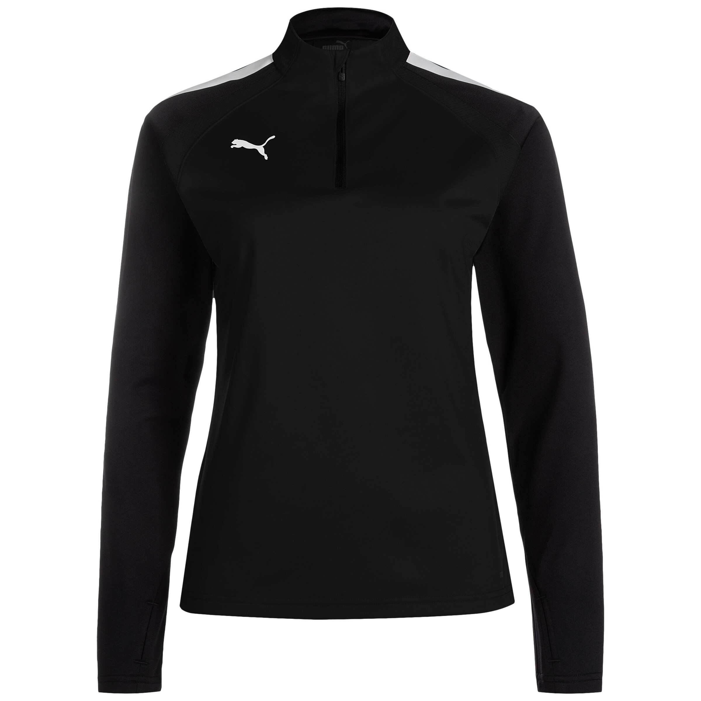 PUMA Sportsweatshirt 'TeamLiga' in schwarz / weiß, Produktansicht