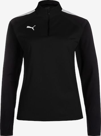 PUMA Sportsweatshirt 'TeamLiga' in Schwarz: Vorderseite