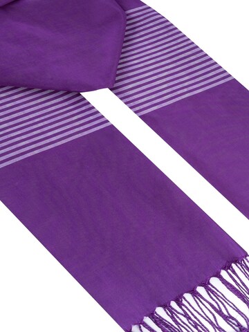 SILK & CASHMERE Scarf in Purple