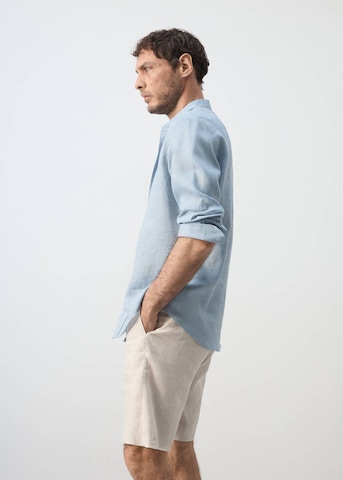 MANGO MAN Regular fit Button Up Shirt in Blue