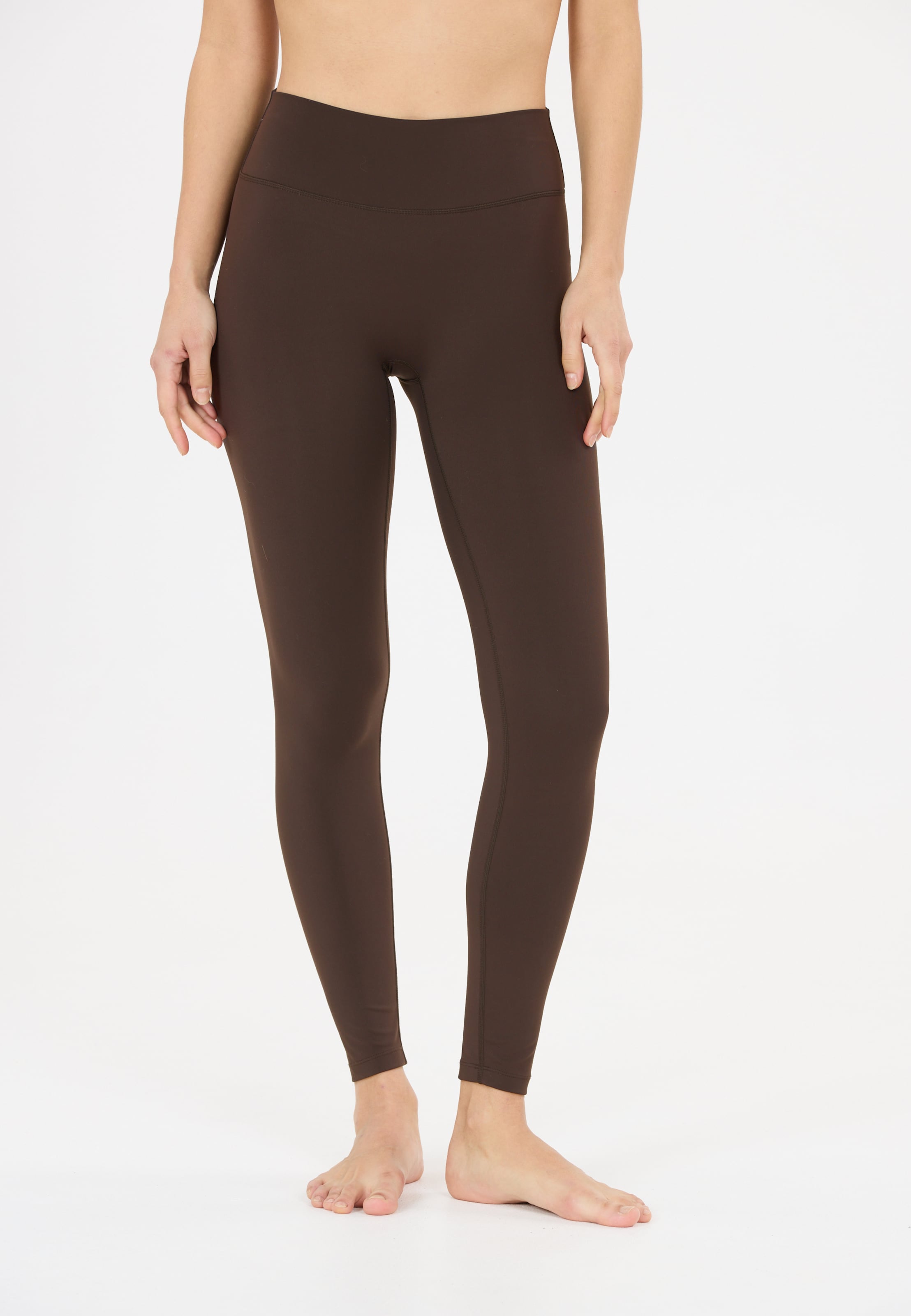 Athlecia Skinny Sports trousers 'Emarri' in Brown: front