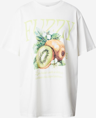 Monki Majica veličine XXS u bež / limeta / kivi zelena / bijela, Pregled proizvoda