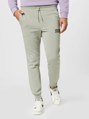 JACK & JONES Tapered Παντελόνι 'GORDON' σε γκρι: μπροστά