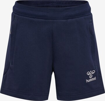 Regular Pantalon de sport 'MOVE GRID' Hummel en bleu : devant