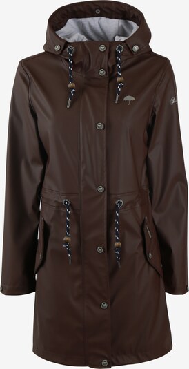 Schmuddelwedda Manteau fonctionnel en brun foncé / gris, Vue avec produit