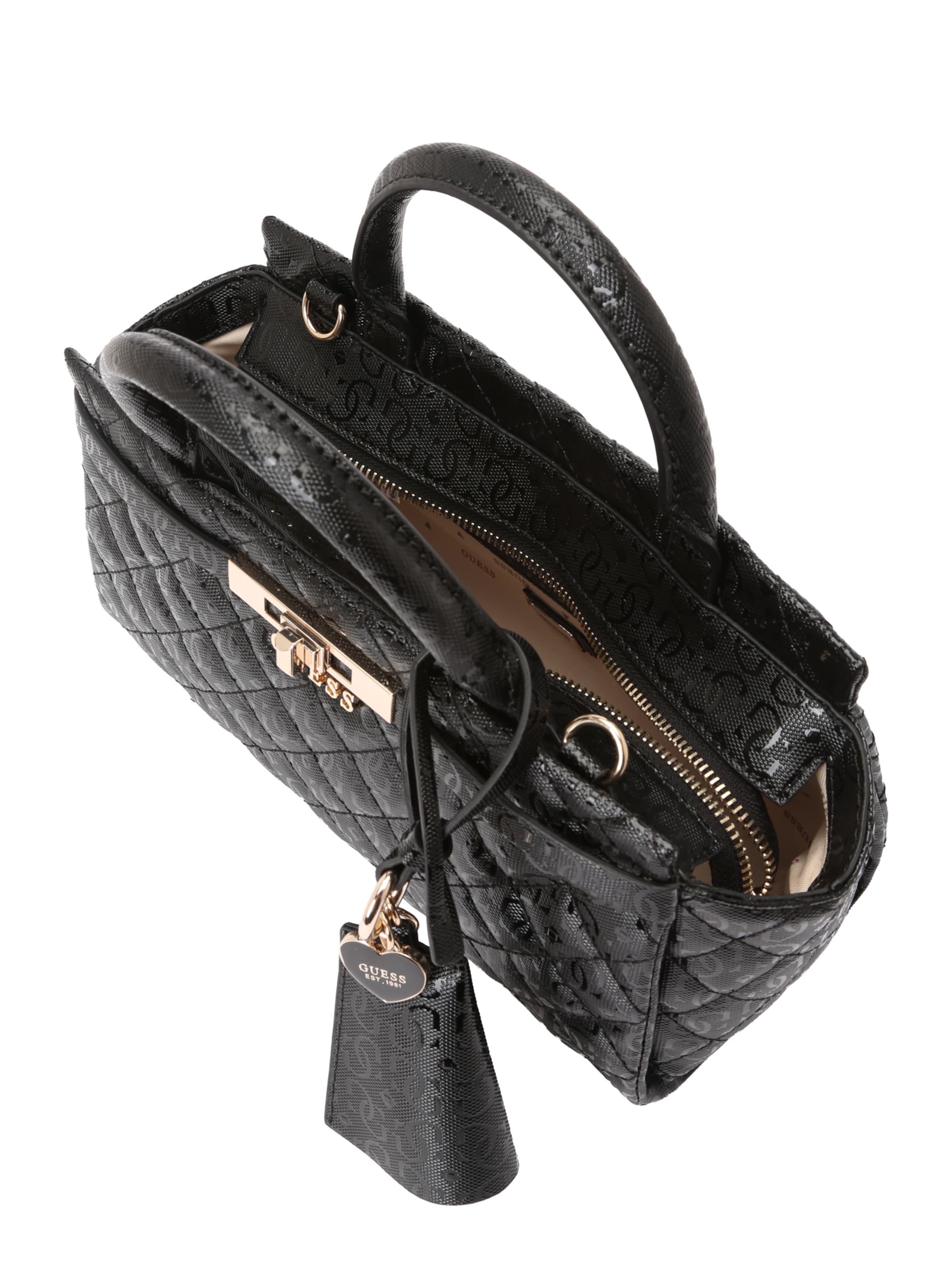Sacs à main 'IDRA SMALL SATCHEL' GUESS en noir