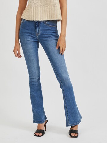 VILA Flared Jeans 'Ekko' in Blauw: voorkant