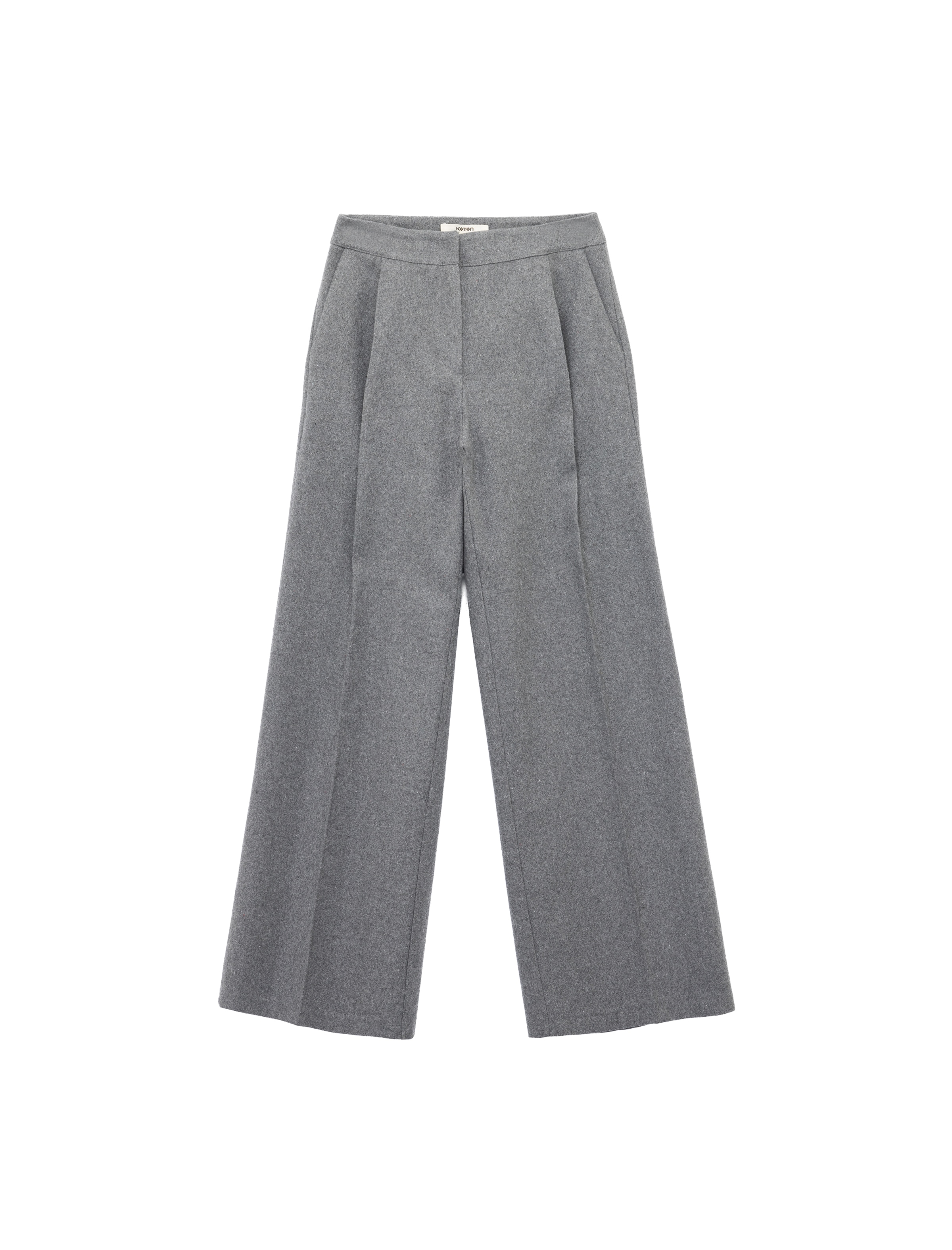 Koton Wide Leg Hose in Grau: Vorderseite