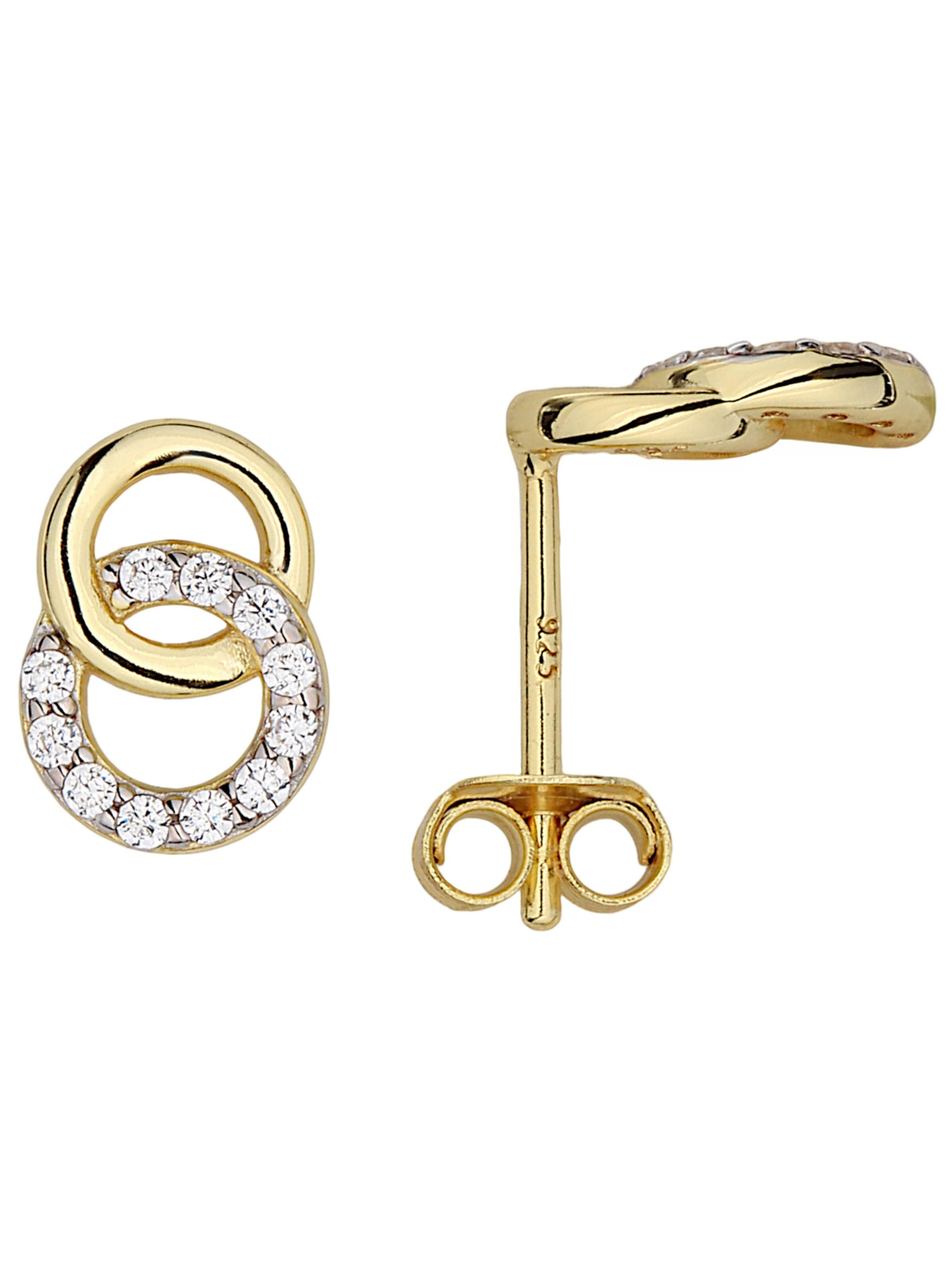 Jobo Earrings in Gold: front