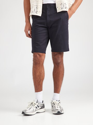 Kronstadt Regular Chino trousers 'Allen' in Black: front