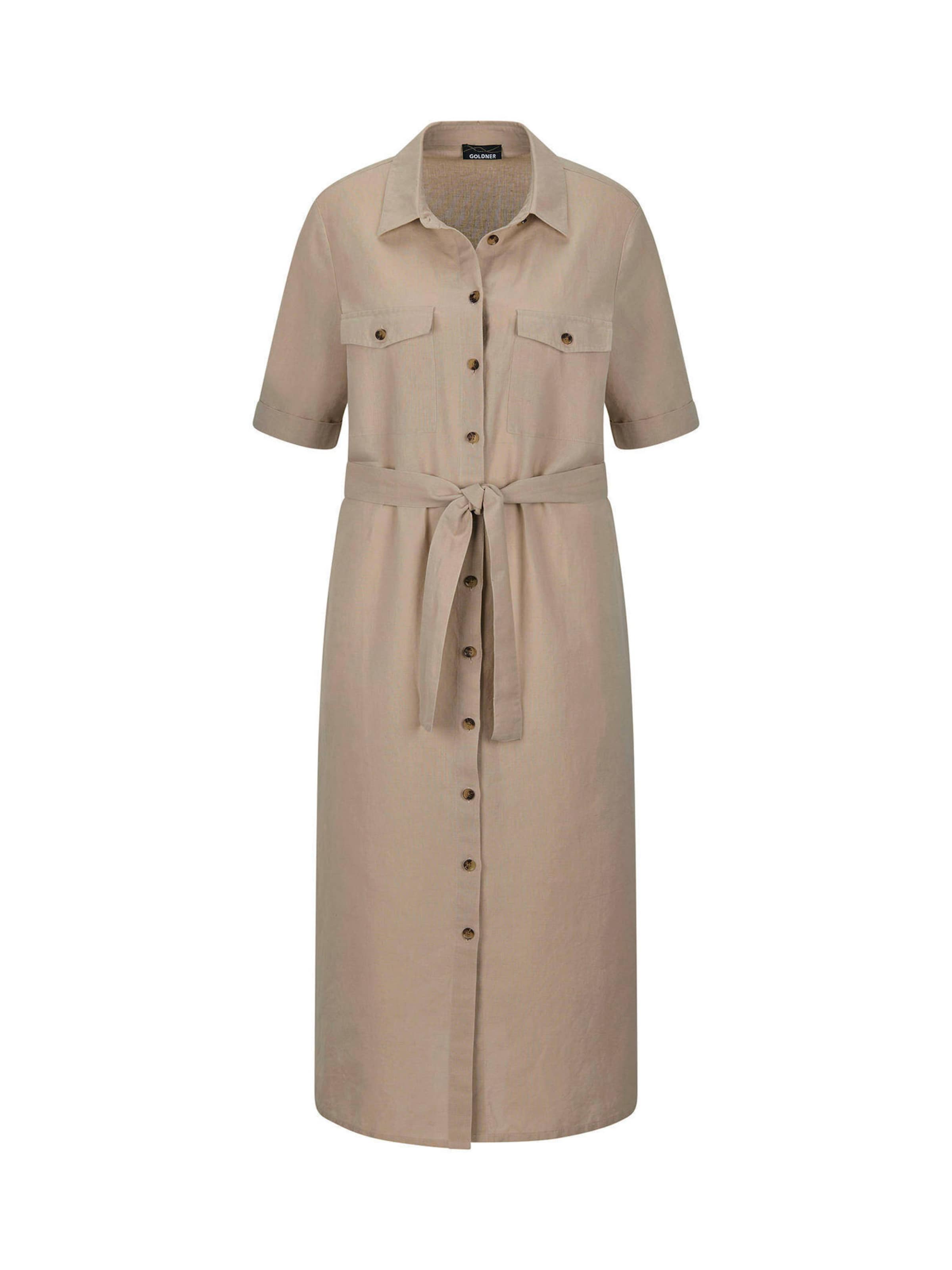 Robe d’été Goldner en beige : devant