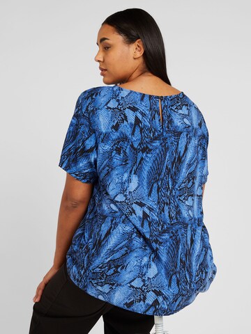 ONLY Carmakoma - Blusa 'SNICKA' em azul