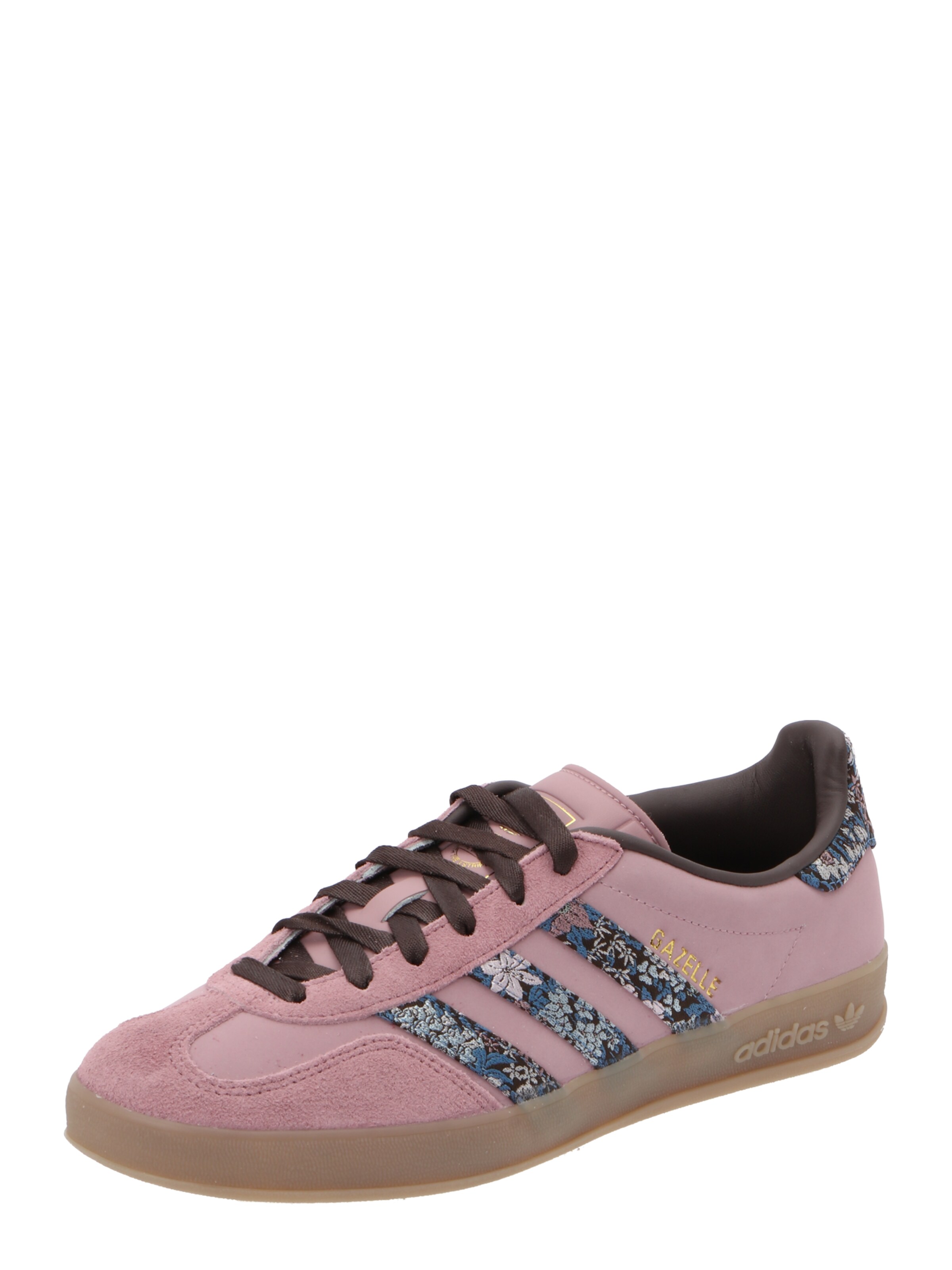 ADIDAS ORIGINALS Sneakersy niskie 'Gazelle X Liberty London' w rozmiarze 35,5 w kolorze lazur / ciemnobrązowy / orchidea / różowy pudrowym, Podgląd produktu