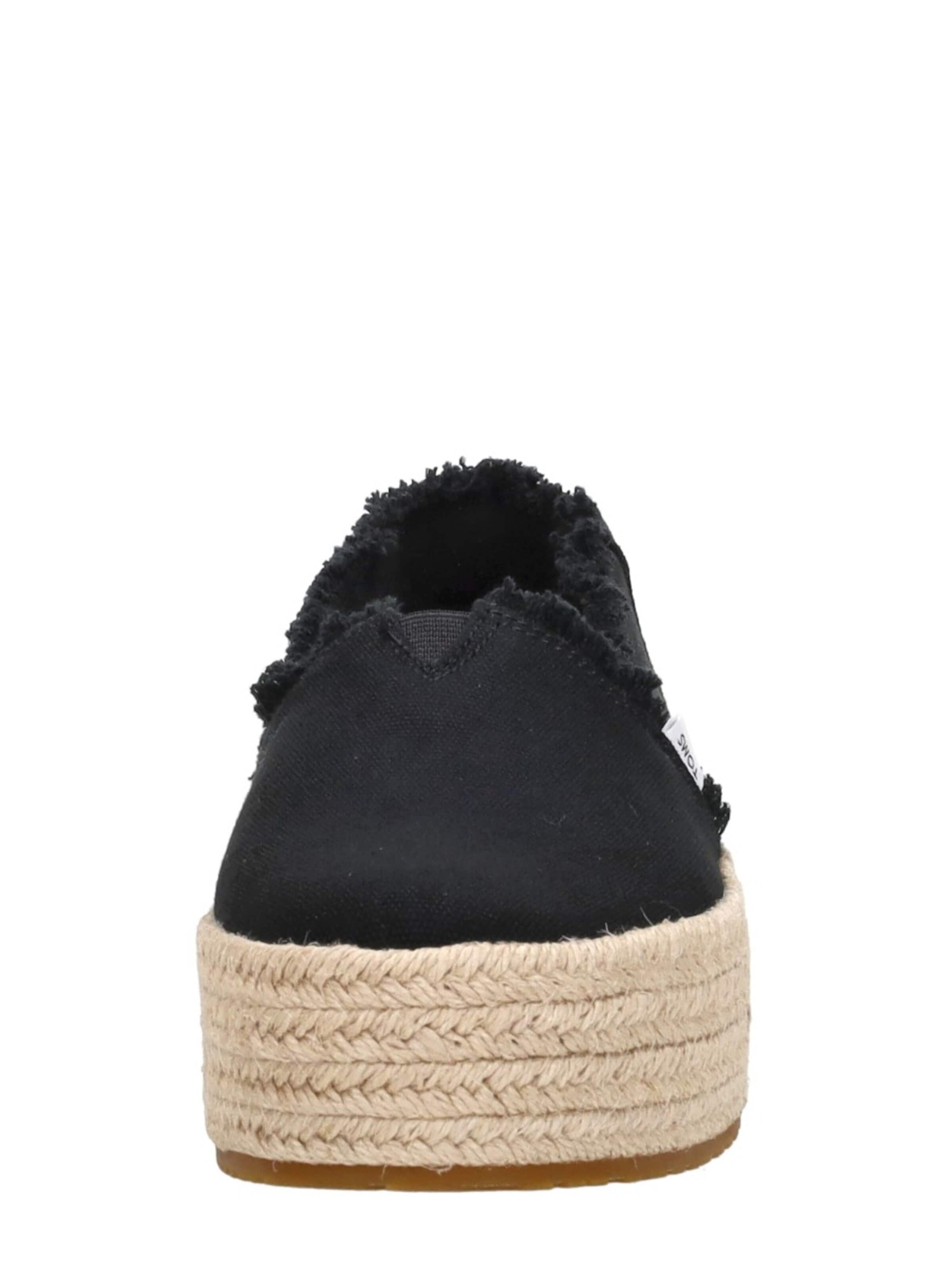 TOMS Espadrilles 'Valencia' in Zwart