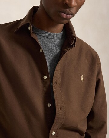 Polo Ralph Lauren Regular Fit Hemd in Braun