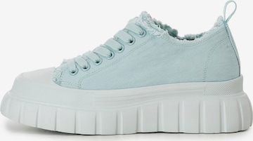 Baskets basses CAFè NOIR en bleu : devant