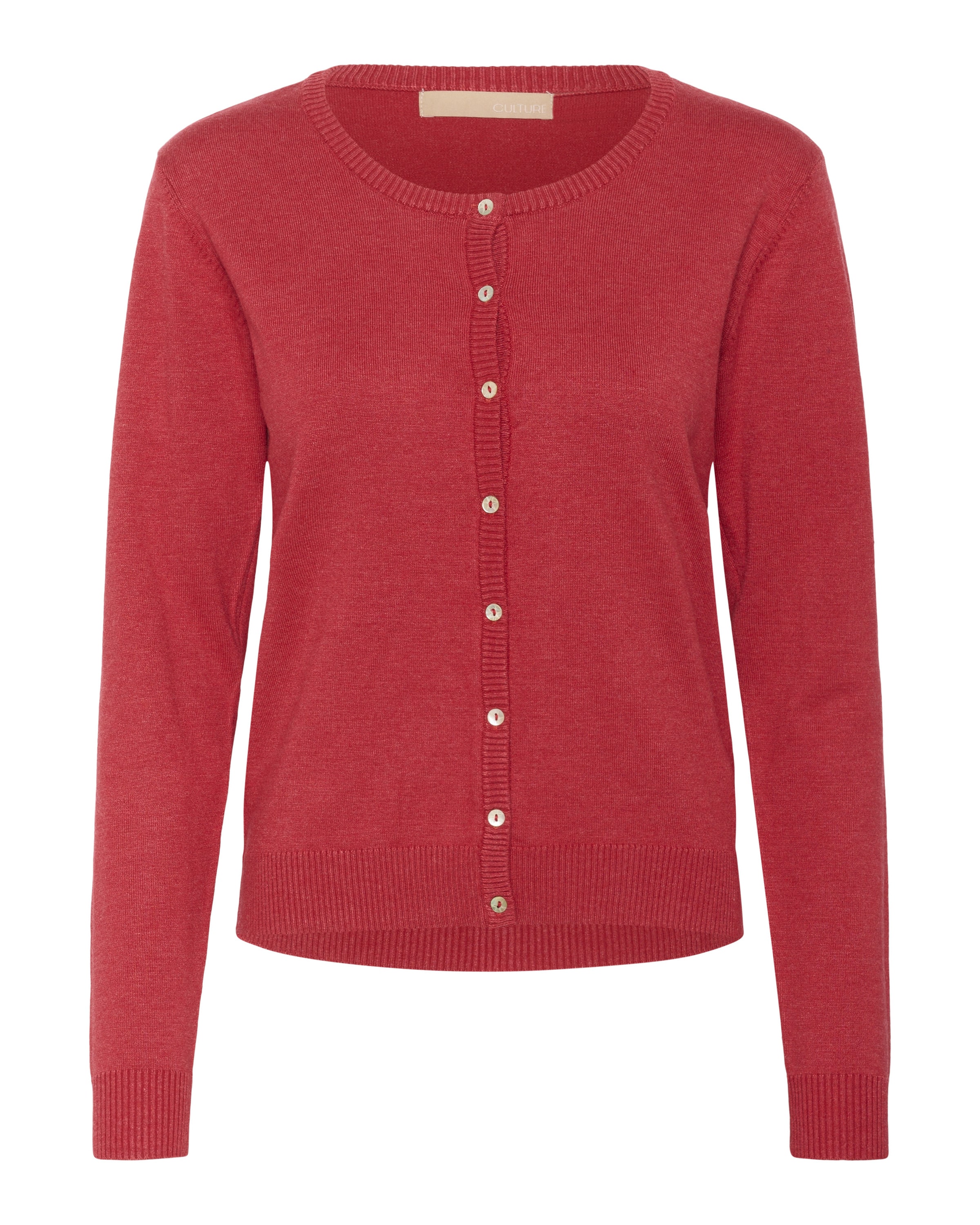 CULTURE Knit cardigan 'Annemarie' in Red: front