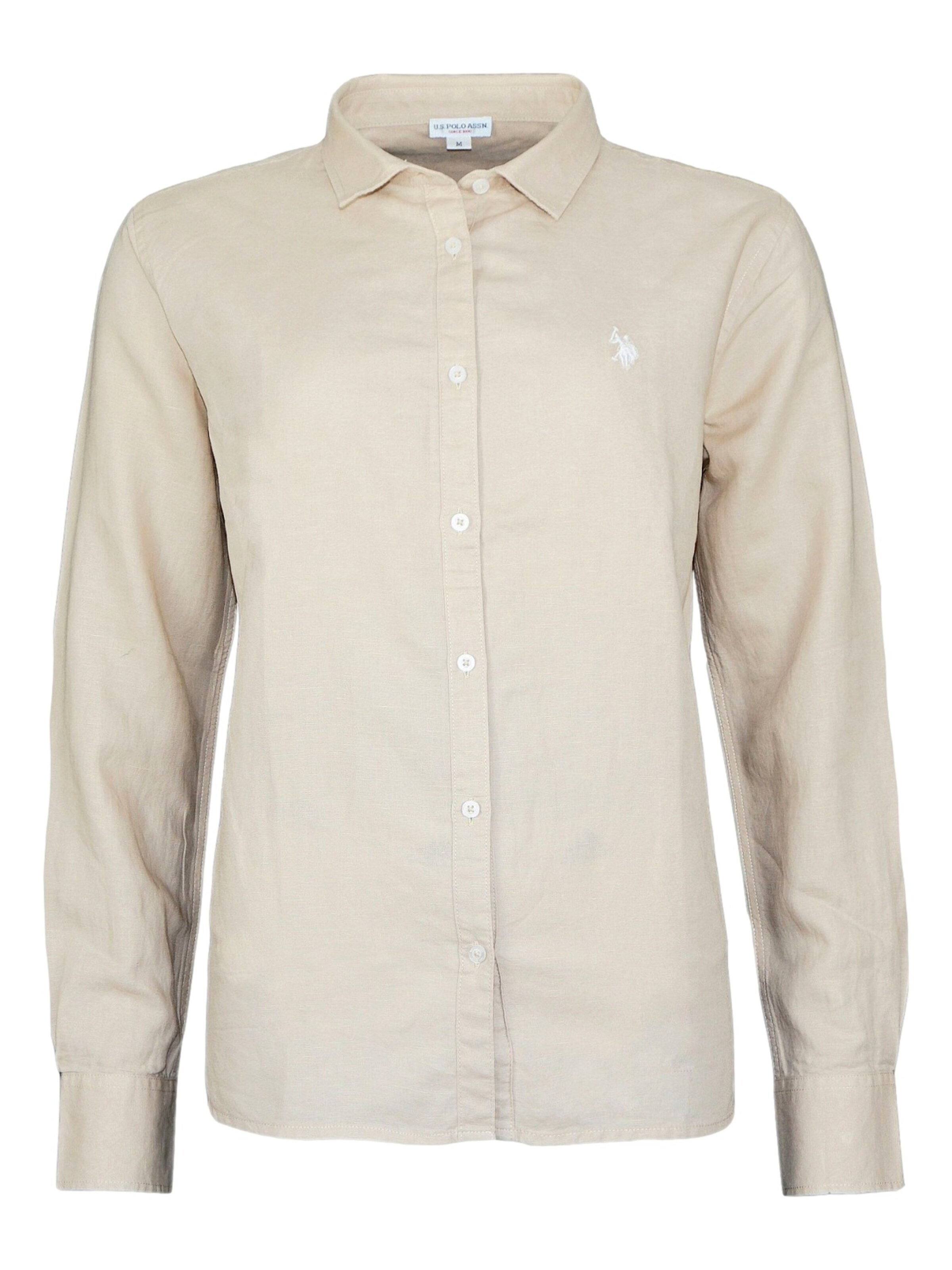 U.S. POLO ASSN. Bluse in Beige: Vorderseite