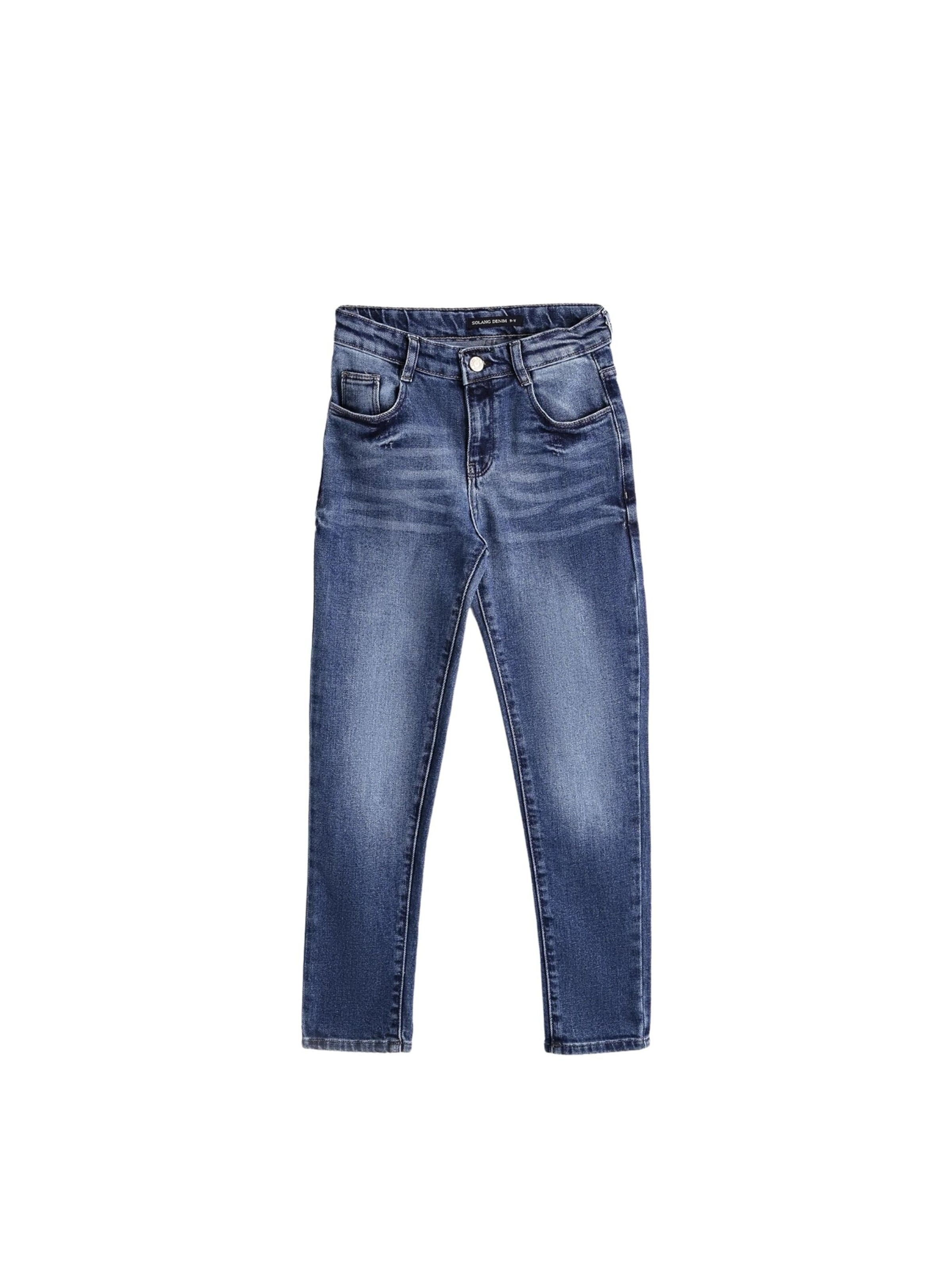 Solang Skinny Hose Jeans Denim Stretch Skinny Fit in Blau: Vorderseite