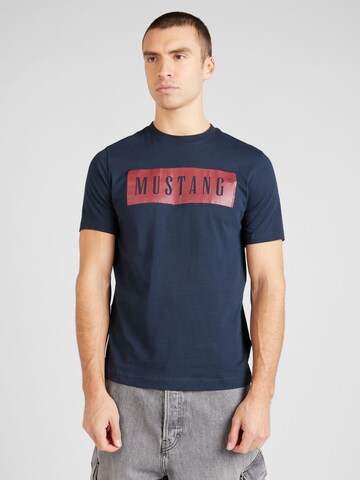 T-Shirt 'Austin' MUSTANG en bleu : devant