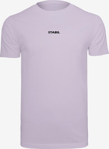 Merchcode T-Shirt 'Stabil' in Lila: predná strana