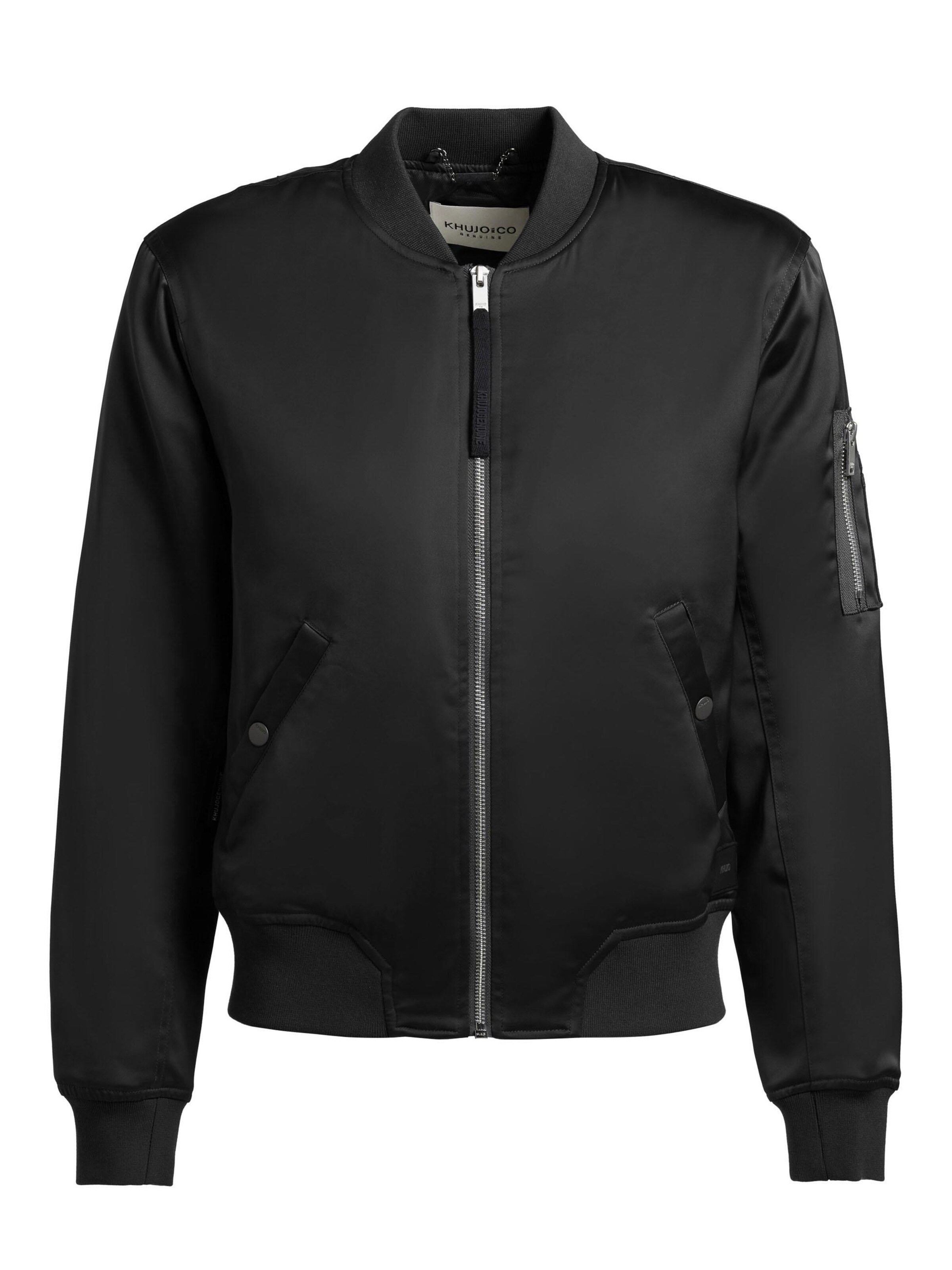 khujo Jacke 'Beth' in Schwarz: Vorderseite