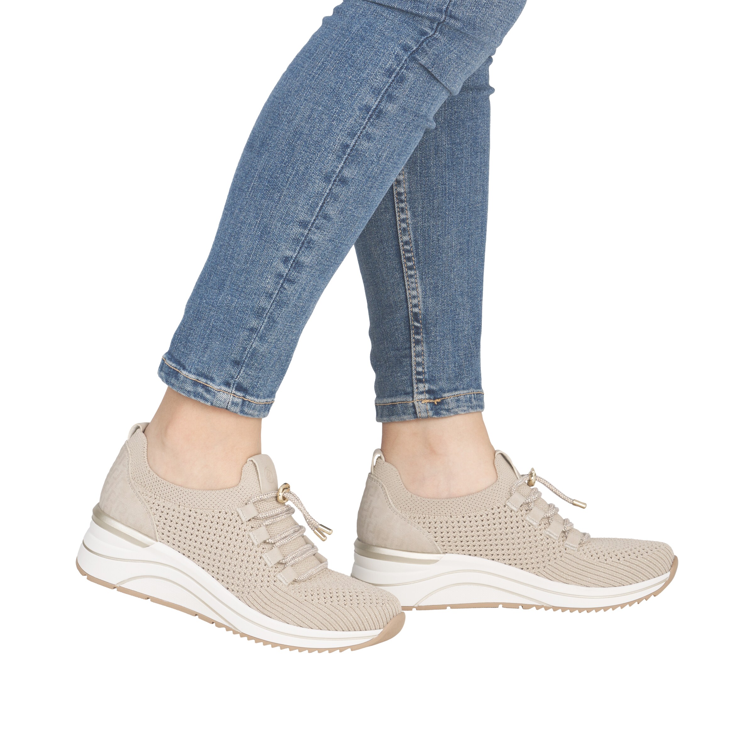 REMONTE Sneakers in Beige: front