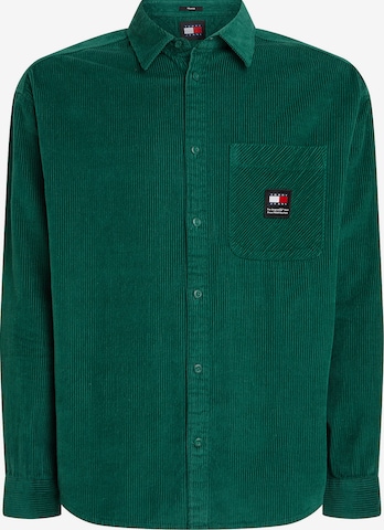 Tommy Jeans Comfort fit Overhemd in Groen: voorkant