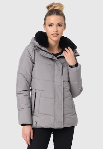 NAVAHOO Winter Jacket 'Sag ja XIV' in Grey: front