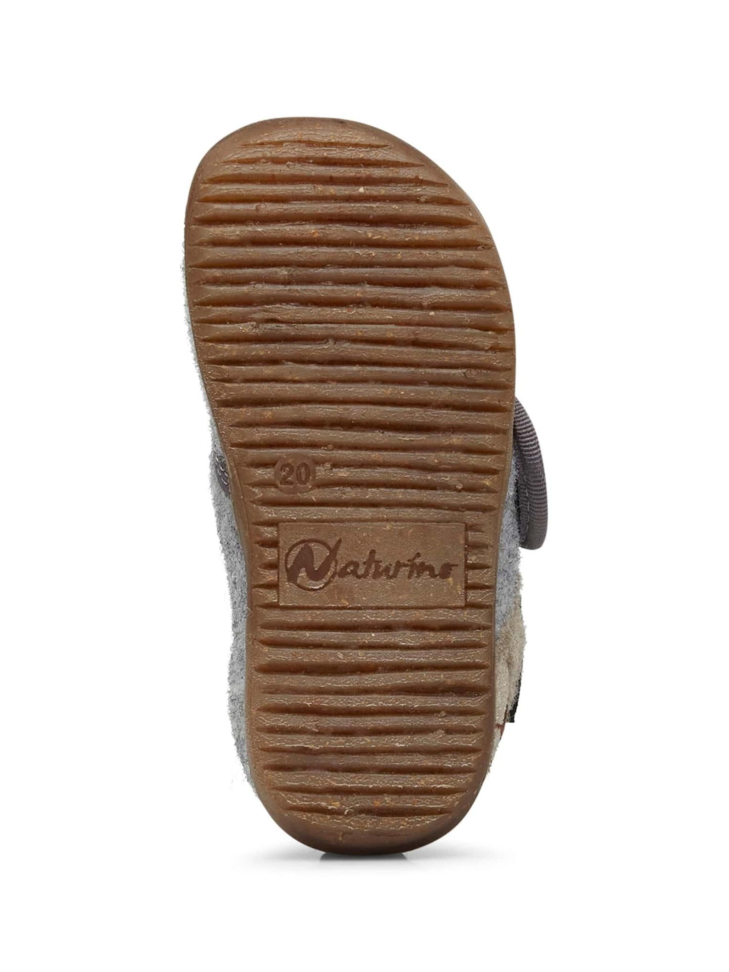 NATURINO Huisschoenen 'CARILLON' in Grijs