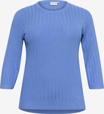 Pull-over 'Lizzy' KAFFE CURVE en bleu : devant