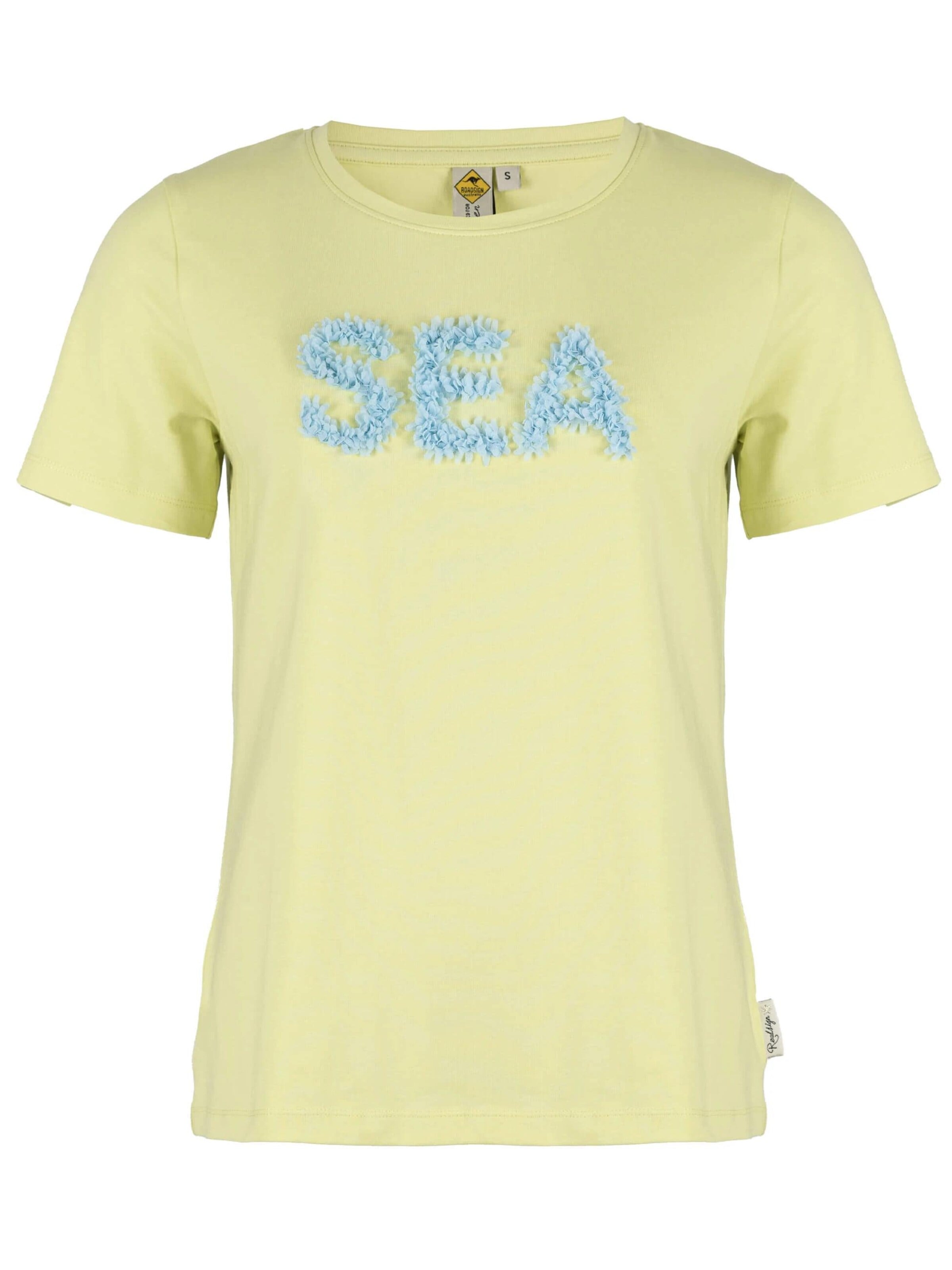ROADSIGN australia Shirt 'T-Shirt Sea Breeze mit dekorativer Applikation, aus elastischer & komfortabler Baumwolle' in Green: front