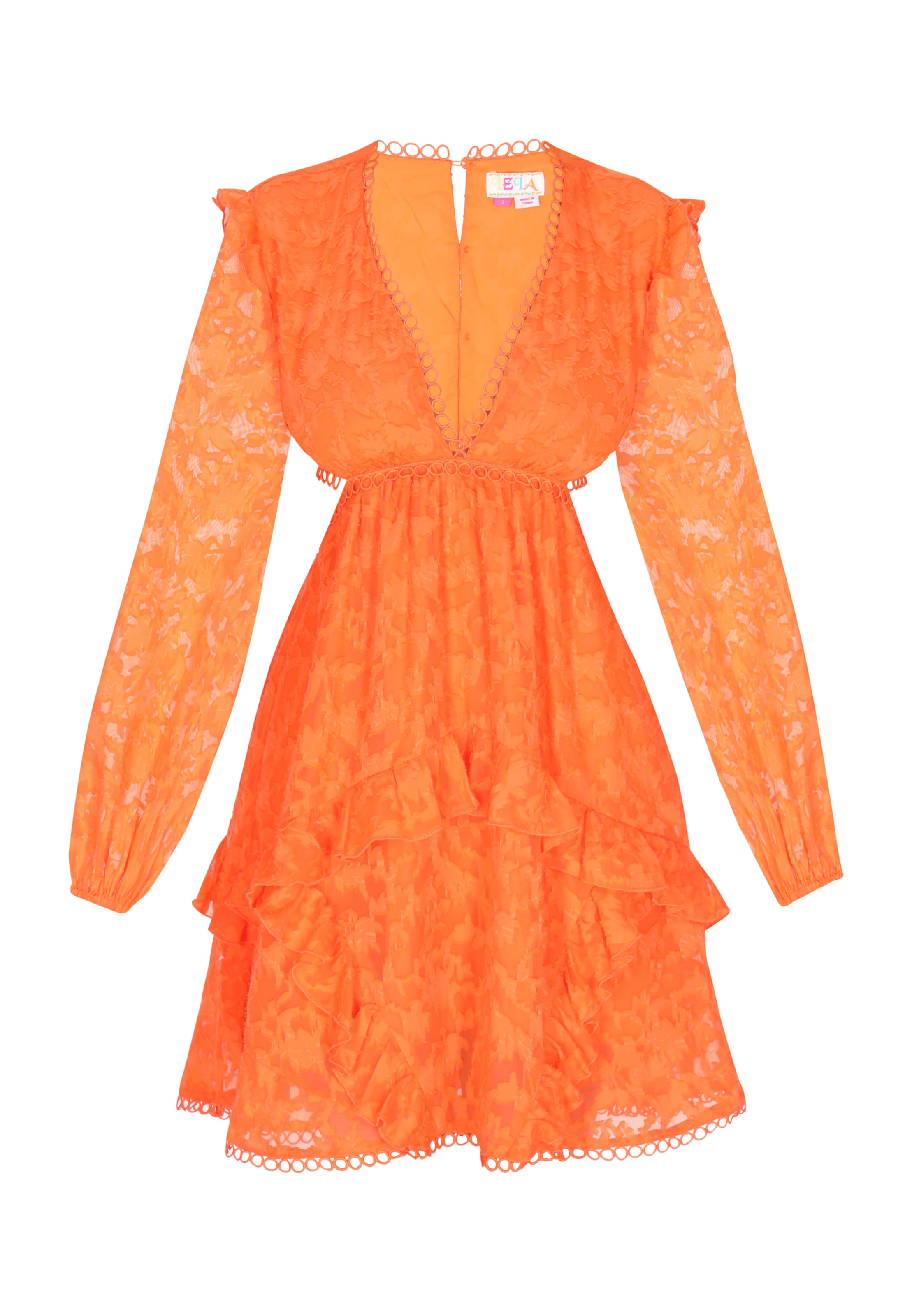 IZIA Šaty - Oranžová: predná strana