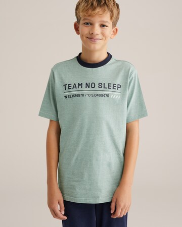 WE Fashion Пижама в Зеленый: спереди