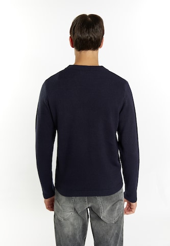 MO - Pullover 'Reiswood' em azul