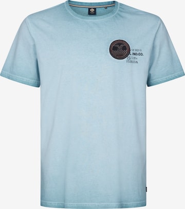 Petrol Industries Tričko 'Starfish' - Modrá: predná strana