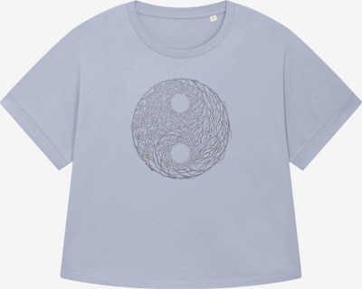Life-Tree Oversizeshirt 'Organic Fairwear Oversized Shirt Women YinYang Light Blue' in XS in aqua, Produktansicht