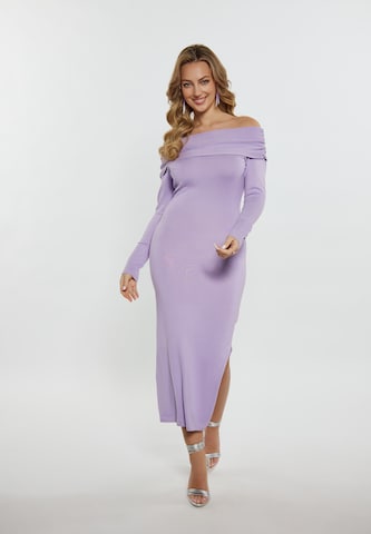 faina Sheath Dress in Purple