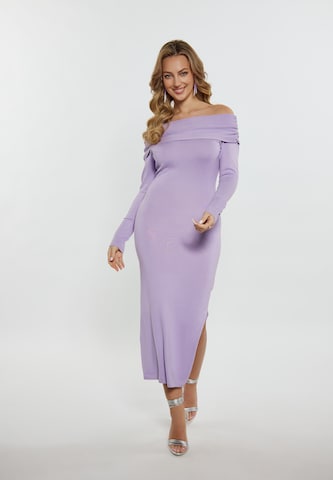 Robe fourreau faina en violet