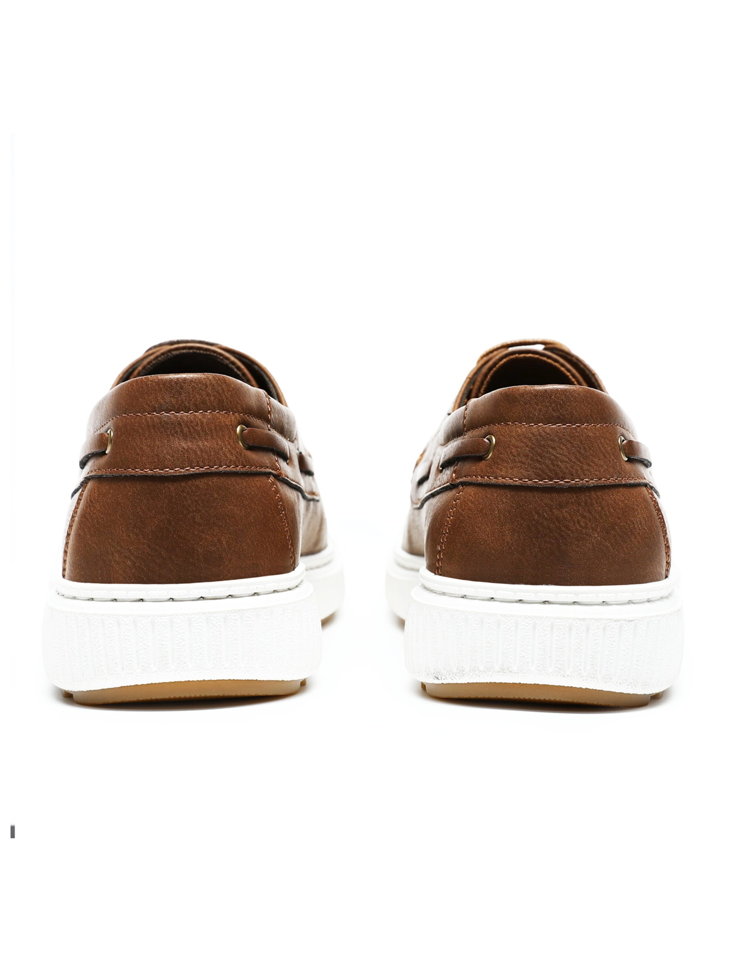 ALLTHEMEN Lace-Up Shoes 'Einfach' in Brown