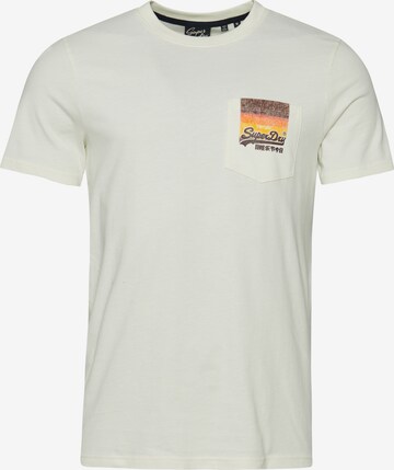 T-Shirt 'Cali' Superdry en blanc : devant