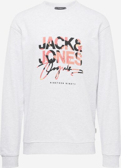 JACK & JONES Sweatshirt 'ARUBA' in de kleur Grijs / Pitaja roze / Zwart, Productweergave