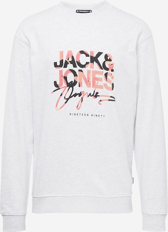 JACK & JONES - Sweatshirt 'ARUBA' em cinzento: frente