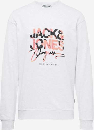JACK & JONES Sweatshirt 'ARUBA' i grå / pitaya / svart, Produktvisning