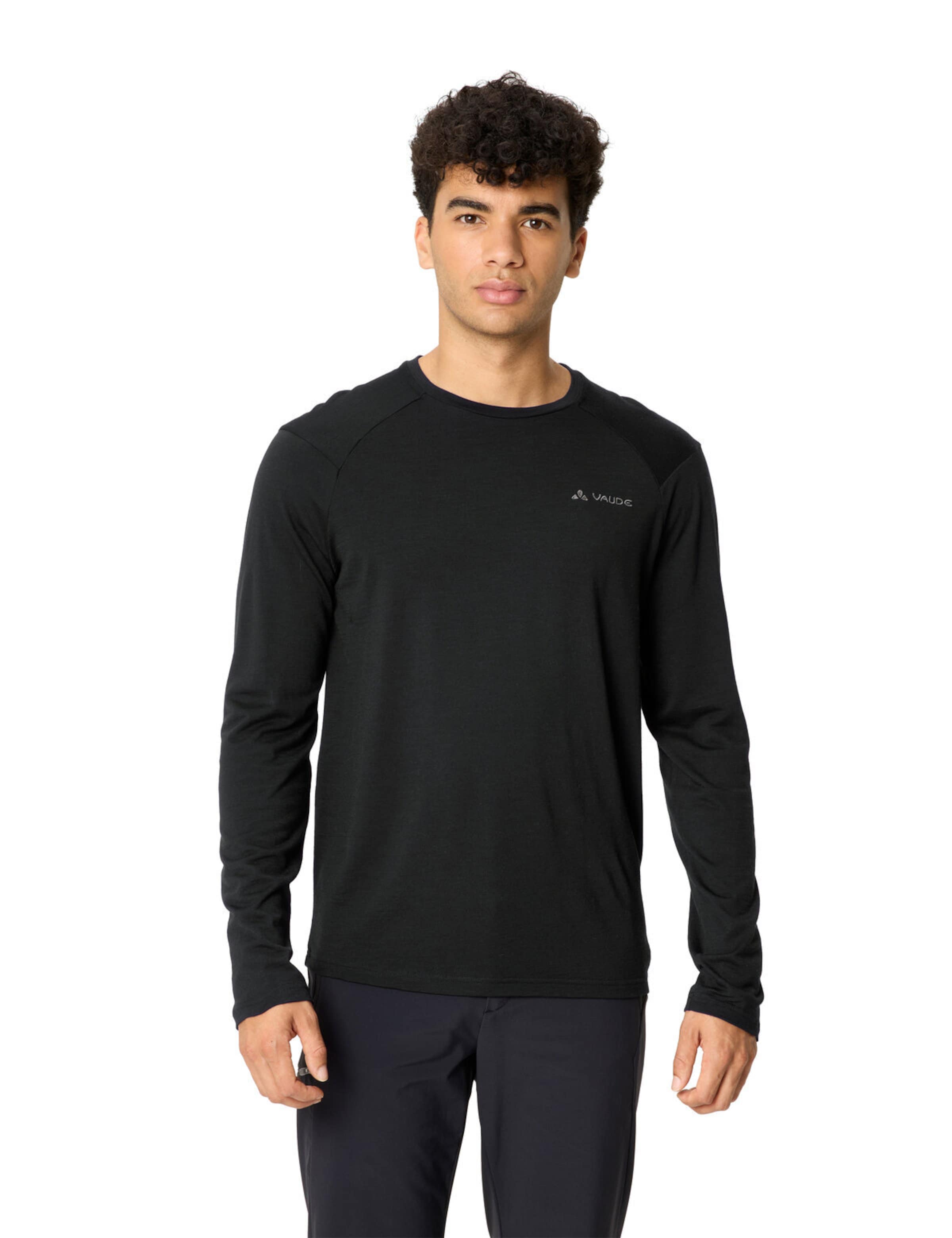 VAUDE Functioneel shirt 'Essential' in Zwart: voorkant
