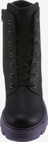 Rieker Lace-Up Boots in Black