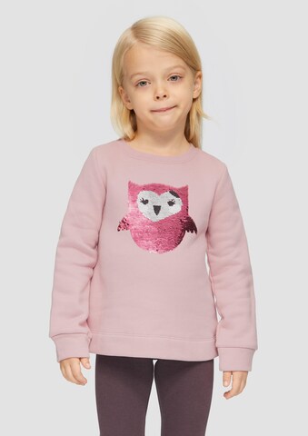 Sweat-shirt s.Oliver en rose : devant