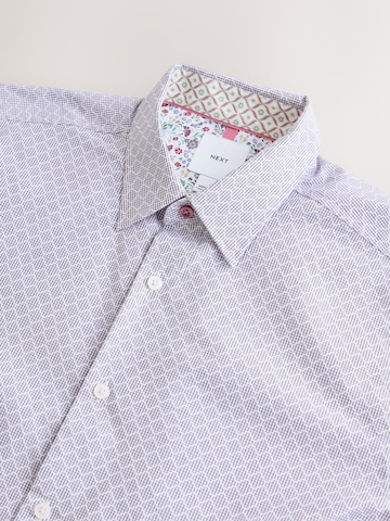 Next Regular fit Button Up Shirt 'Essentials' in Purple