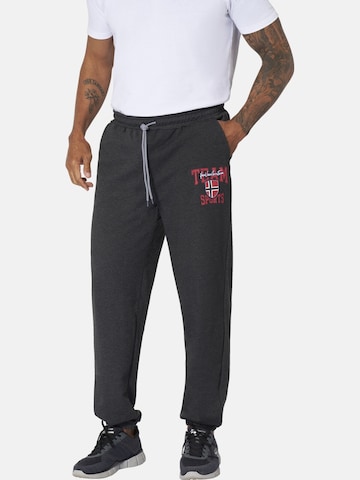 Jan Vanderstorm Tapered Workout Pants 'Thibor' in Grey: front