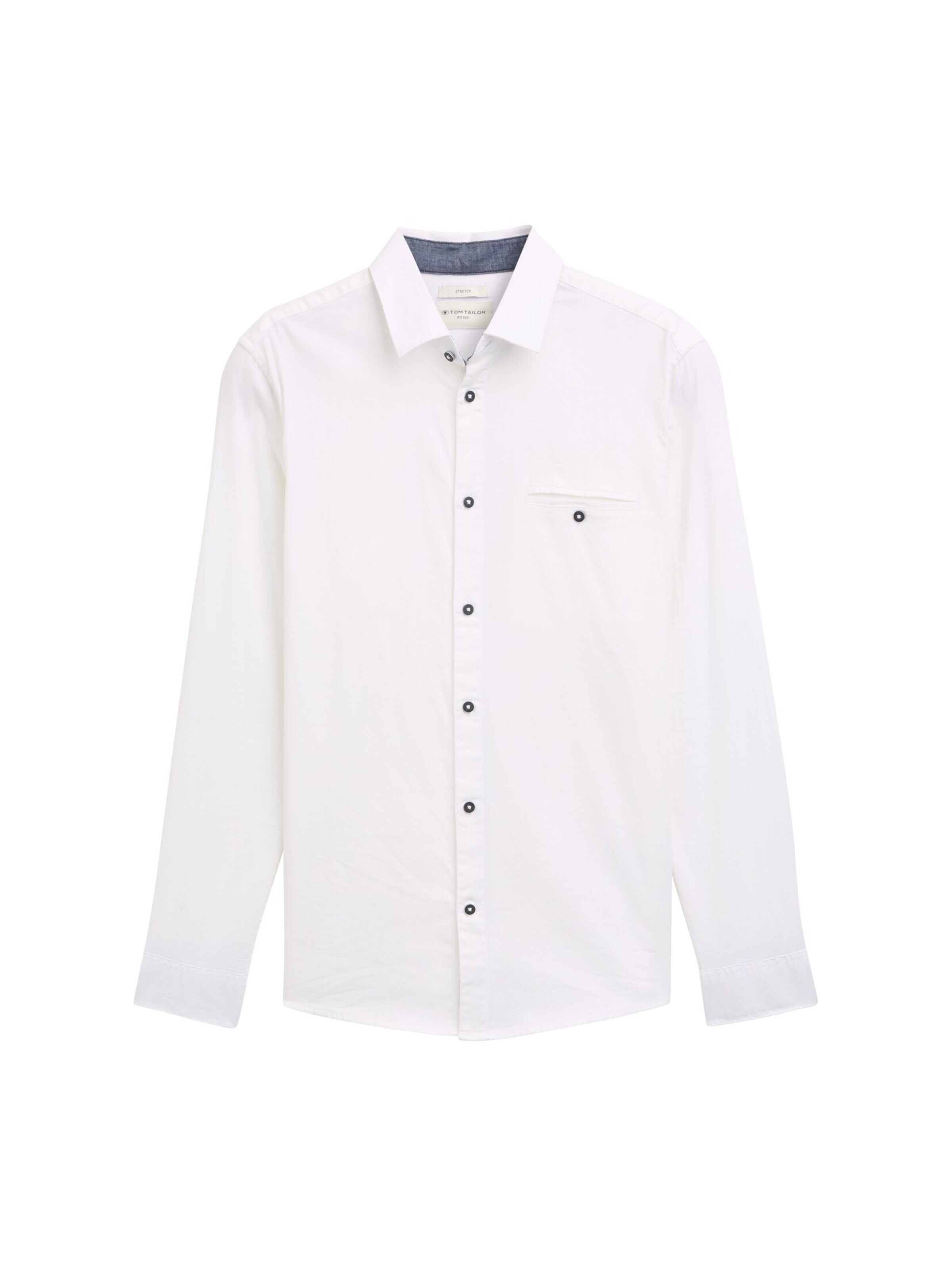 TOM TAILOR Regular Fit Hemd in Weiß: Vorderseite